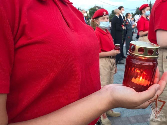 Тверские росгвардейцы приняли участие в акции «Свеча памяти» 