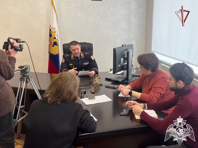 В Твери состоялся брифинг начальника регионального Управления Росгвардии  генерал-майора  Александра Пляскина