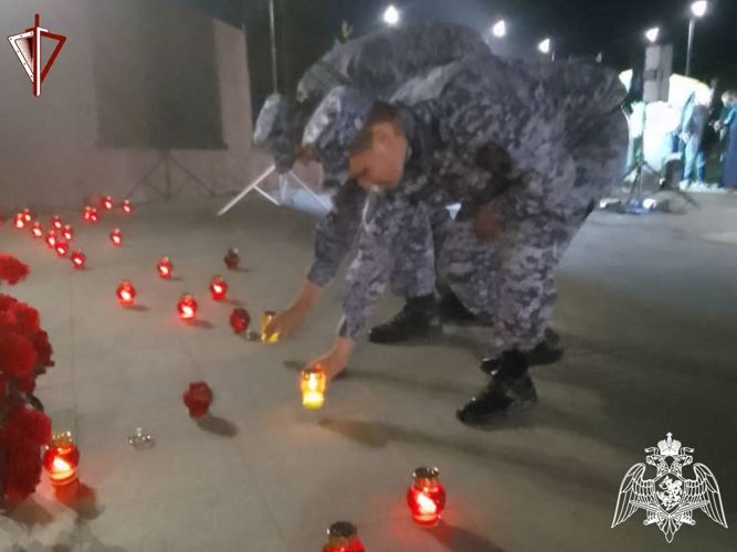Тверские росгвардейцы приняли участие в акции «Свеча памяти» 