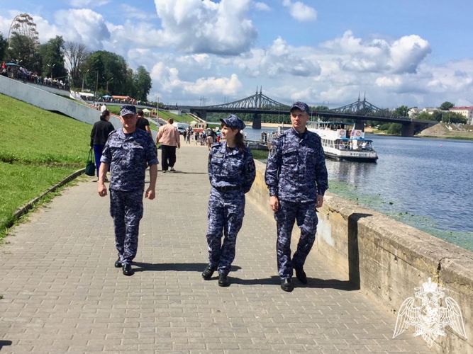 Росгвардия обеспечила правопорядок во время празднования Дня города Твери