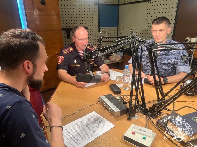 В эфире «Радио Тверь» выступили офицеры Росгвардии 