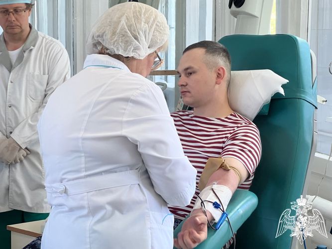 Тверские росгвардейцы сдали донорскую кровь для нужд региональных медучреждений