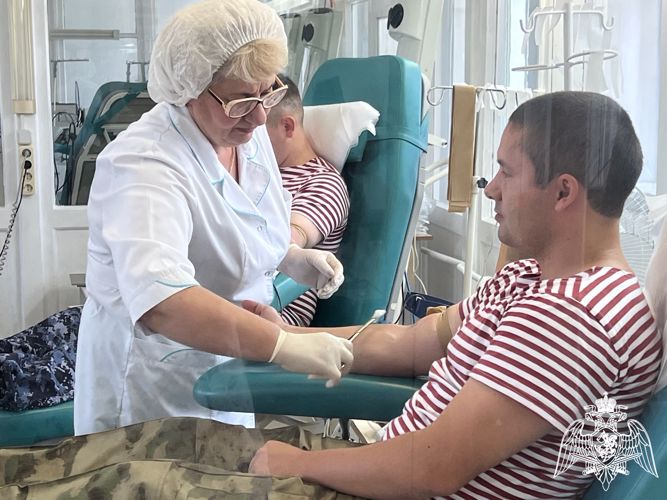 Тверские росгвардейцы сдали донорскую кровь для нужд региональных медучреждений