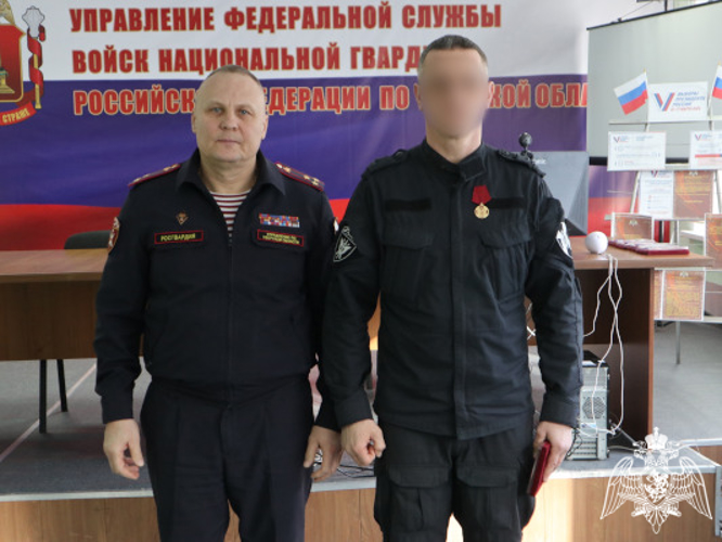 Государственные награды вручили росгвардейцам в Твери