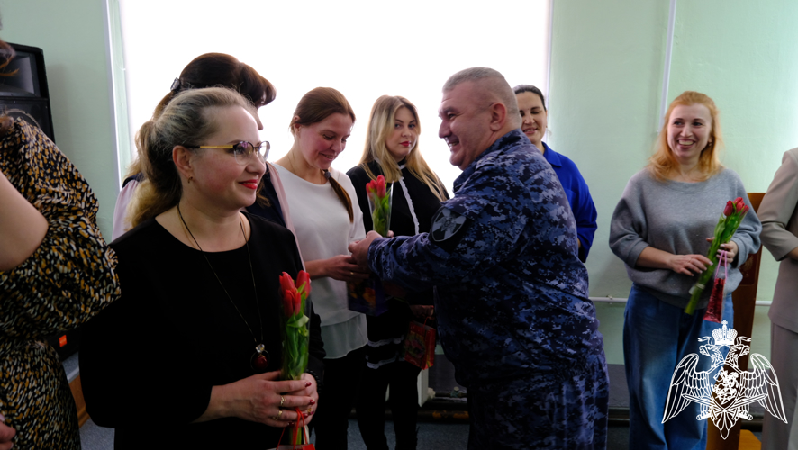 В Управлении Росгвардии по Тверской области состоялось торжественное мероприятие приуроченное к международному женскому дню