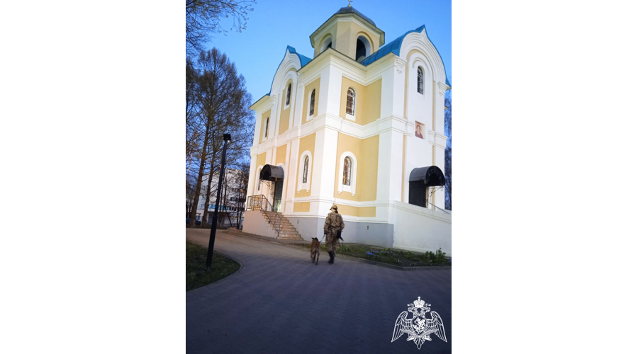 В Пасху Росгвардейцы обеспечили правопорядок на территории города Твери и Тверской области