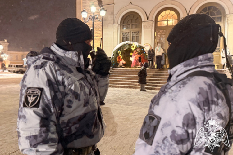 Росгвардейцы обеспечили  безопасность празднования Рождества Христова в   Твери и области