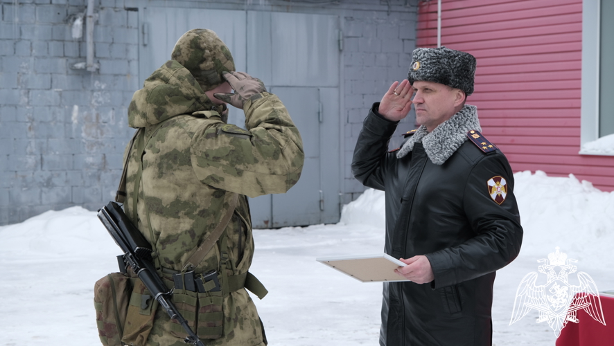  В Твери чествовали сотрудников спецназа, завершивших выполнение служебно-боевых задач 