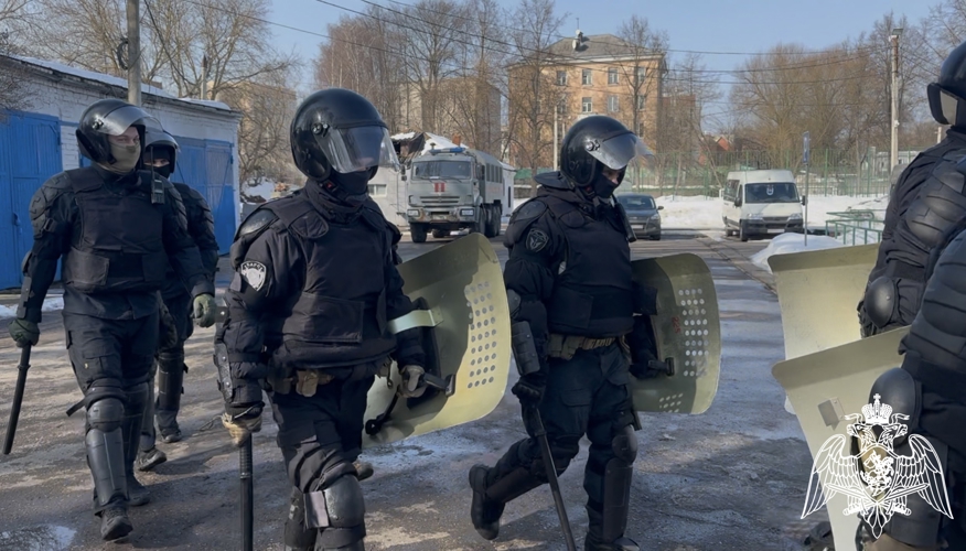 В Твери прошли тактико-специальные учения подразделений Росгвардии (видео)