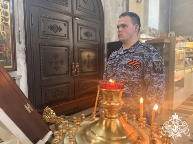 Росгвардейцы Твери приняли участие в религиозной службе, посвященной  81-й годовщине Победы в Великой Отечественной войне 