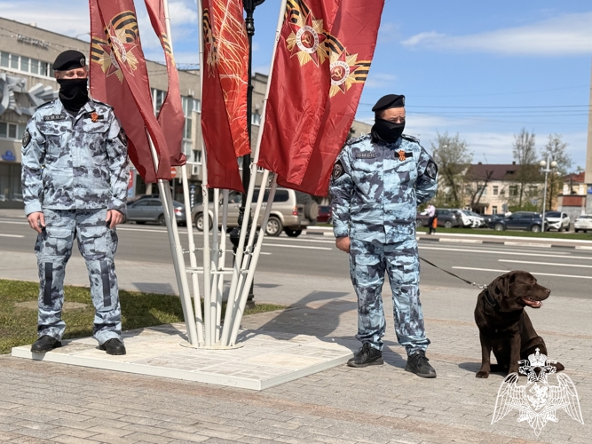 В День Победы Росгвардия обеспечивала безопасность на праздничных мероприятиях в Тверской области