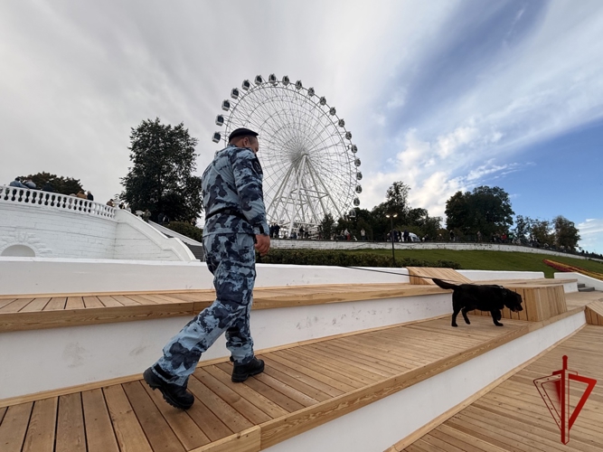 Росгвардейцы обеспечили безопасность тверитян и гостей столицы Верхневолжья во время торжественного открытия  городского сада 