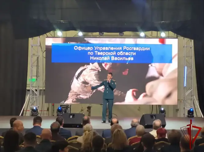 В Твери военнослужащий регионального Управления Росгвардии принял участие в праздничном мероприятии, посвященном 55‑й годовщине ФГКУ НИИТ ФСИН России