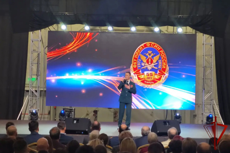 В Твери военнослужащий регионального Управления Росгвардии принял участие в праздничном мероприятии, посвященном 55‑й годовщине ФГКУ НИИТ ФСИН России